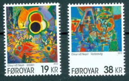 Faroe Islands - Mint Complete Set 2 Stamps - Paintings By Olivur Vid Neyst - Färöer Inseln