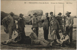 Delcampe - CPA TRÉGASTEL - Groupe De Pecheurs (119294) - Trégastel