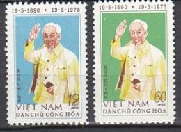 Set Complet 2 Timbres Neuf** MNH  Viêt-Nam Du Nord 1975 85e Anniversaire De La Naissance Du Président Ho Yt:VN-N 863_864 - Vietnam