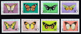 Set Complet 8 Timbres Neuf** MNH Viêt-Nam Du Nord 1975 Papillons Yt:VN-N 884_891 - Vietnam