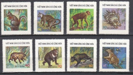 Set Complet 8 Timbres Neuf** MNH Viêt-Nam Du Nord 1976 Animaux Sauvages Yt:VN-N 892_899 - Vietnam