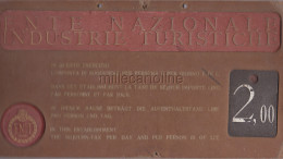 * ENIT - Cartello Per Hotel Con L'imposta Di Soggiorno L.2 1935 - Other & Unclassified
