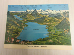 CP CARTE POSTALE SUISSE CANTON BERNE THUN THOUNE Le LAC Et Les SOMMETS - Vierge - Thun