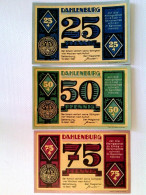 Banknoten, Notgeld, Dahlenburg, 25/50/75 Pfennig, 1921, Konvolut - Other & Unclassified