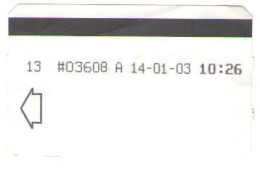 PARKING TICKET #03608,  ISSUED BY THE AUTOMATIC MACHINE, 2003, ROMANIA - Biglietti D'ingresso