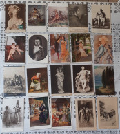 Peinture Tableau Sculpture Lot  De 100 Cartes Postales Anciennes - Verzamelingen & Kavels