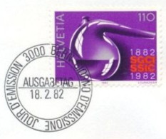 (alm)  SUISSE SCWHEIZ SWITZERLAND 1982 OBLITERE SUR FRAGMENT - Gebruikt