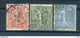 A27084)Frankreich 108 - 109 X + 111 X Gest. - Gebruikt