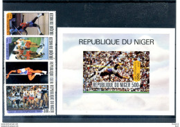 A37210)Olympia 80: Niger 695 - 698** + Bl 27** - Summer 1980: Moscow