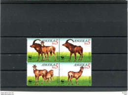 A51738)WWF Saeugetiere: Angola 799 - 802 VB** - Unused Stamps