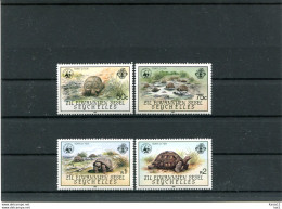 A51694)WWF Reptilien: Aeus. Seychellen 104 - 107** - Unused Stamps
