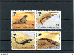 A51691)WWF Reptilien: Kongo 1063 - 1066** - Unused Stamps