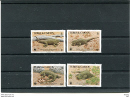 A51696)WWF Reptilien: Turks + Caicos-Inseln 777 - 780** - Unused Stamps