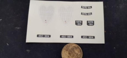 Decalcomanie Decals Calandre Pour Ancienne Peugeot 402   1/43 1N - Other & Unclassified