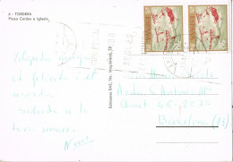 58627. Postal TORDERA (Barcelona) 1967. Fechador A.P. Agencia Postal. Vista De Plaza E Iglesia  Pinturas Rupestres - Briefe U. Dokumente