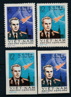 North Vietnam 1961 - Full Set  Of 2 - MNH - Space - Espace - Perforated & Imperforate - Vietnam