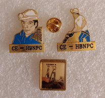 BASSIN MINIER NORD PAS DE CALAIS  C.E  HBNPC  FOSSE 9   3  PIN'S OOOO 200 - Other & Unclassified
