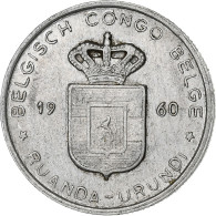 Congo Belge, RUANDA-URUNDI, Franc, 1960, Aluminium, TB, KM:4 - 1951-1960: Baudouin I
