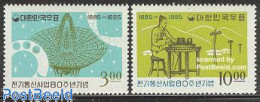 Korea, South 1965 Telecommunications 2v, Mint NH, Science - Computers & IT - Telecommunication - Computers