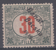 Delcampe - Hungary Banat Bacska 1919 Porto Mi#6 MNG - Banat-Bacska