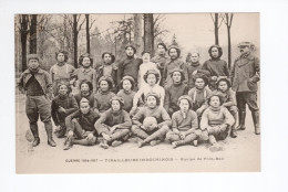 Indochine France 14/17 Annamites Tirailleurs Indochinois Equipe De Foot Ball "Paris Vise 2104" TB 2 Scans - Vietnam