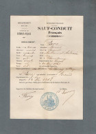 VP23.881 - SATHONAY - VILLAGE X BRENOD 1918 - Sauf - Conduit - M. Marius FAVRE, Né à PLAINFAING .... - Historical Documents