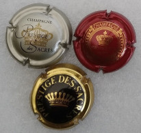 3 Capsules De Champagne Prestige Des Sacres - Other & Unclassified