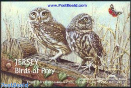 Jersey 2001 Birds Of Prey 6 M/s In Booklet (1.50 Only In Bklt), Mint NH, Nature - Birds - Birds Of Prey - Owls - Stamp.. - Unclassified