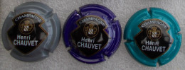3 Capsules De Champagne Chauvet Henri - Other & Unclassified