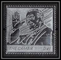 86249 Gambie Gambia - Mi N°5556 Pape Jean Paul 2 Religion Christianism Christianisme Silver Argent ** MNH Pope 2005 - Popes