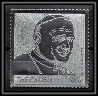 86246 Gambie Gambia - Mi N°5553 Pape Jean Paul 2 Religion Christianism Christianisme Silver Argent ** MNH Pope 2005 - Popes