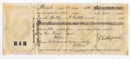 1926.KINGDOM OF SHS,SLOVENIA,DOMZALE,CHEQUE,4 DINAR IMPRINTED REVENUE STAMP - Other & Unclassified