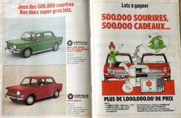 Publicité Papier   SIMCA 1000 CONCOURS 1974 CH-16 - 2 Pages - Advertising