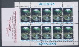 2001 EUROPA CEPT Moldavia/Moldova Minifoglio "Acqua" MNH** - Altri & Non Classificati