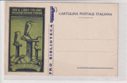 PUBBLIOCITARI PUBBLICITA' VALLECCHI EDITORI FIRENZE PRO BIBLIOTECA FASCIO LITTORIO - Advertising