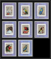 Manama - 3133/ N°1040/1047 Deluxe Miniature Sheets Oiseaux Bird Birds Perroquets Parrots Rapaces Prey ** MNH - Parrots