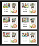 Ras Al Khaima - 543d - N°354/359 B Football (Soccer) COUPE DU MONDE MEXICO 1970 Deluxe Sheets Blocs ** MNH - 1970 – Mexico