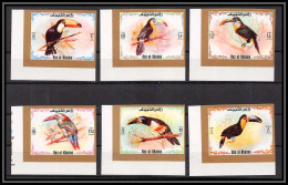 Ras Al Khaima - 861/ Mi N°920/925 B Toucan Toucans 1972 CDF Oiseaux Birds Neuf ** MNH Non Dentelé Imperf - Other & Unclassified