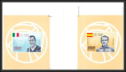Sharjah - 2137/ N°507/508 Meazza Di Stéfano Football Soccer Non Dentelé Imperf Gutter Proof Error Variété Neuf ** MNH - 1938 – France