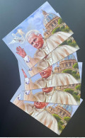 Djibouti 2020 Mi. 3398 - 3401 Stationery Entier Ganzsache Pape Pope Papst John Jean Johannes Paul II - Popes