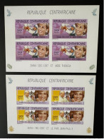 Central Africa Centrafricaine 2007 Mi. 2944 - 2945 ND IMPERF Pape Jean-Paul II Papst Johannes Paul Pope John Paul Diana - Popes