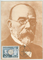 Mozambique Carte Maximum Robert Koch 1982 Centenaire Découverte Bacille Moçambique Discovery Koch Bacillus Maxicard - Medicine