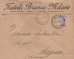 1924 Italia - Regno, Lettera Pubblicitaria Viaggiata Fratelli Branca - Europe