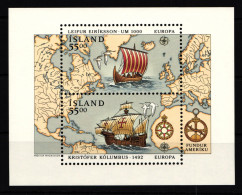 Island Block 13 Postfrisch Cept-Block 1992 #HT284 - Sonstige & Ohne Zuordnung