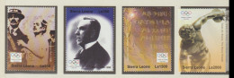 Sierra Leone 2004 Athens Olympic Games - Four Stamps MNH/**. Postal Weight 40 Gramm. Please Read Sales Conditions Under - Summer 2004: Athens
