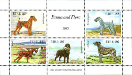 Irlande Bloc N** Yv: 4 Mi:4 Faune & Flora Chiens De Race - Blocks & Kleinbögen
