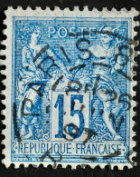 -Sage Bureau De Quartier De PARIS RUE  BLEUE 1897. - 1876-1898 Sage (Type II)