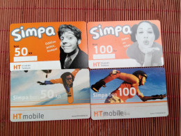 4 Prepaidcards Croatia Used Rare - Croatia