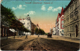 T2/T3 1914 Temesvár, Timisoara; Józsefváros, Hunyady út, Villamossín. Feder R. Ferenc Kiadása / Iosefin, Street, Tram Tr - Unclassified