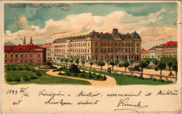 T2/T3 1899 (Vorläufer) Temesvár, Timisoara; Józsefváros, Küttel Tér. Corvina Könyvkereskedés / Iosefin, Square. Art Nouv - Unclassified